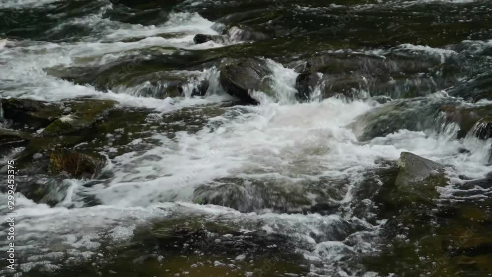 Water flows over stones in Wissahickon Creek Water flows over stones in Wissahickon Creek