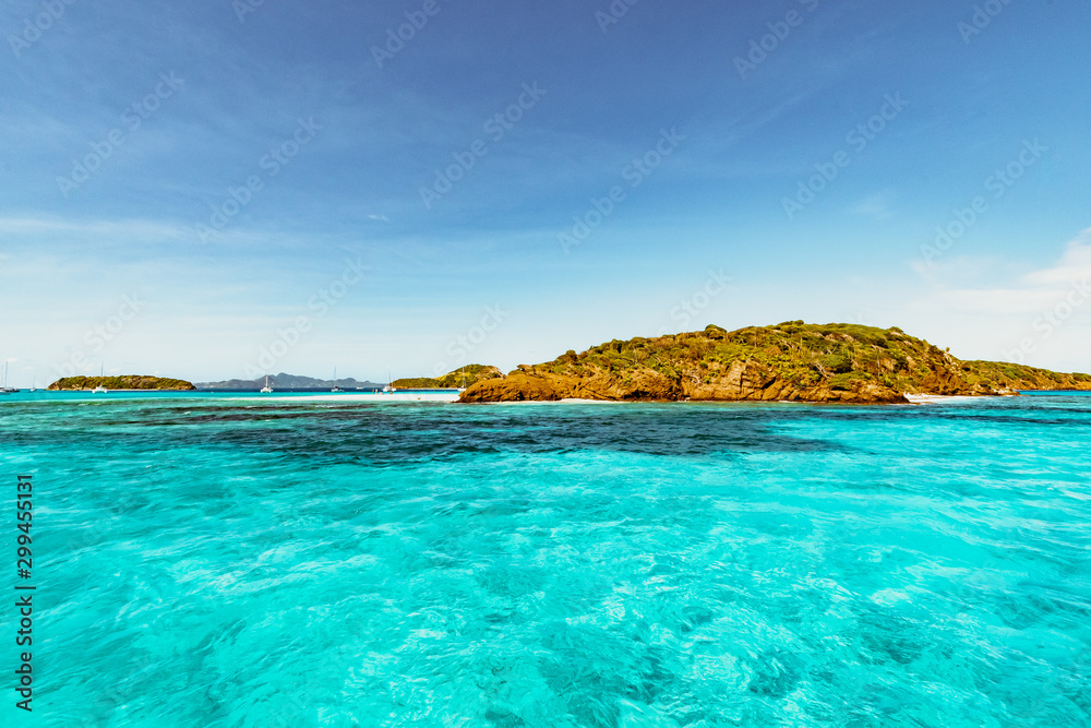 Fototapeta premium Baradal Island i Tobago Cays