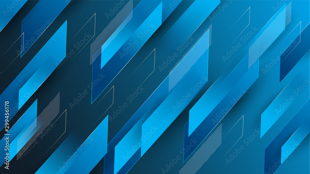 Abstract colorful blue geometrical composition background. 3D effect colorful modern pattern. Abstract colorful blue geometrical composition background. 3D effect colorful modern pattern.