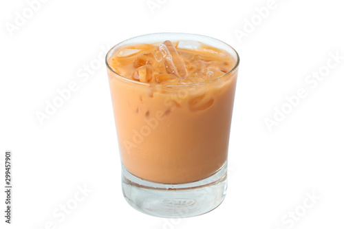 Isolate Thai Iced Tea on White