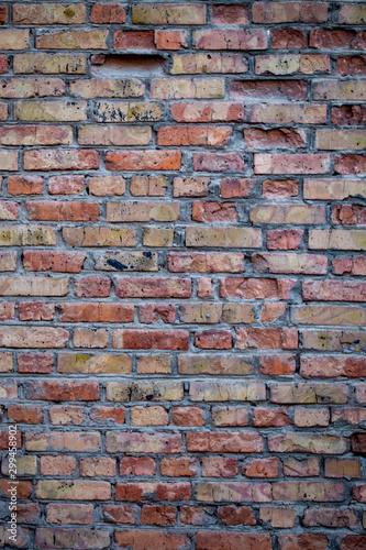 Brick wall. Brown. Natural background. brick and clay texture