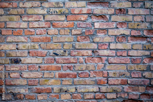 Brick wall. Brown. Natural background. brick and clay texture