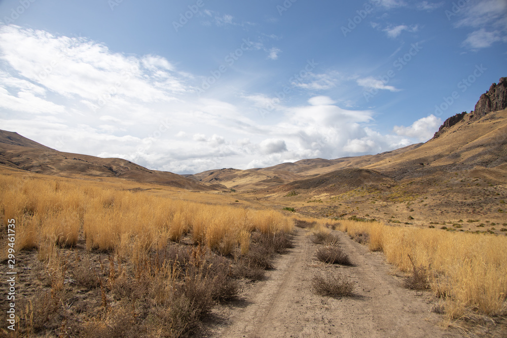 Dirt Road through the Desert in the Wilson Creek Trail System in Idaho