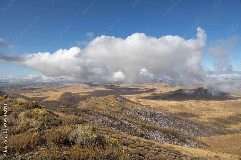Clouds Over the Valley Near Winnemucca Mountain Nevada