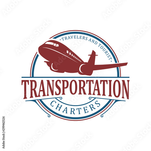 Airline logo design - plane aviation space