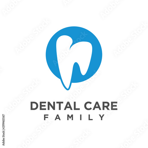 Dentist logo  dental health orthodontist modern simple and clean logo design