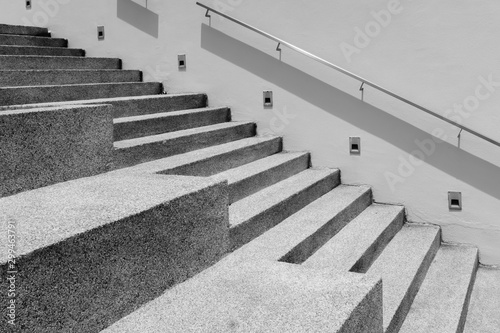 Gray Cement Stair At a Public Park view