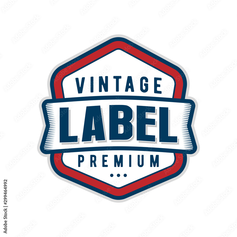 Label logo vintage style minimalist design for product food and drink, cafe restaurant modern classic, brand identity design.