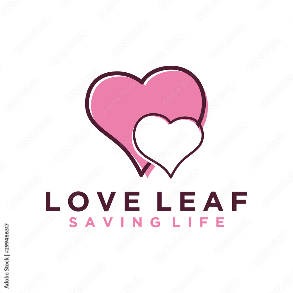 Love logo simple minimalist design, valentine icon flat, save day. birthday.