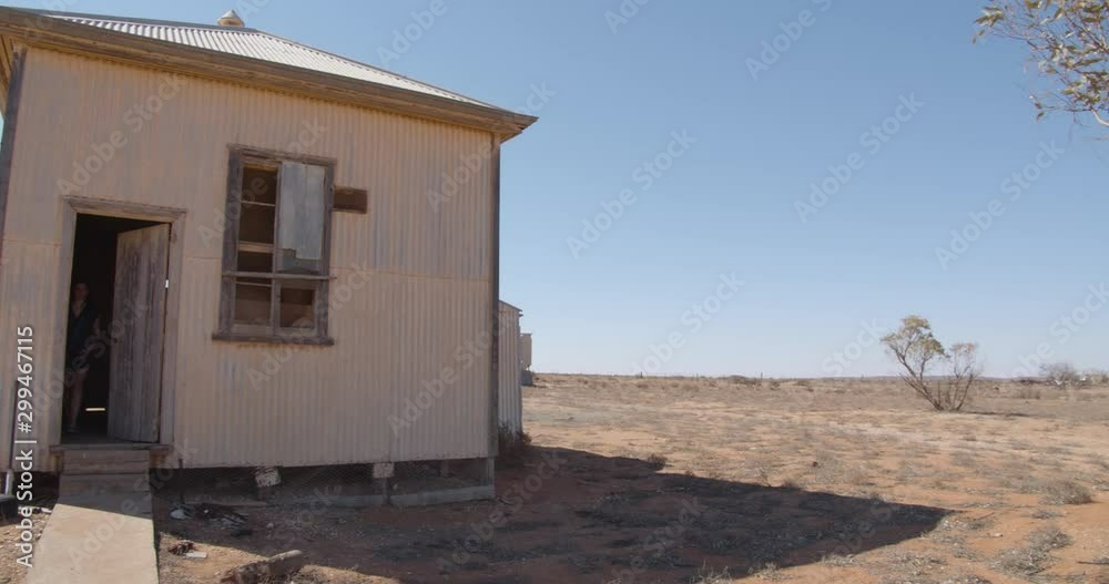 The remains of a public hall in the abandoned town of Olary, 400kms from Adelaide, South Australia, Australia The remains of a public hall in the abandoned town of Olary, 400kms from Adelaide, South Australia, Australia