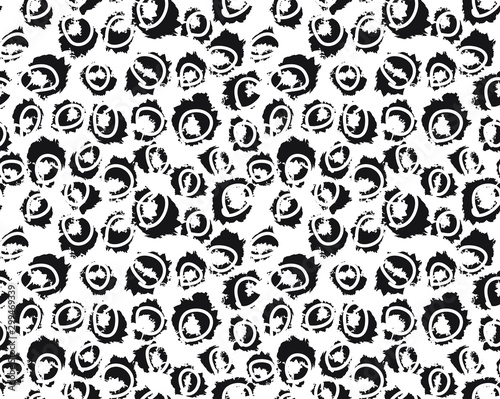 Colourful Classic Modern Animal Leopard Brush Strokes Seamless Print Background in Vector - Suitable for both online/physical medium such as website resources, graphics, print designs, fashion textile