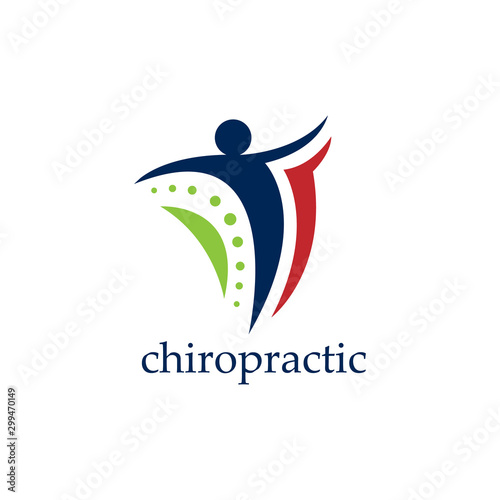 Creative Chiropractic Concept Logo Design Template