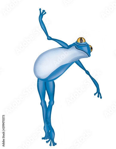 grenouille  bleu  amphibien  animal  isol    blanc  rainette   saut  nature  faune  grenouille  crapaud  macro  gros plan  joli  yeux  jouet  petit  dessin anim    illustration  attitude  dense 