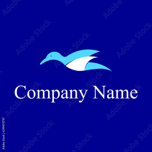 Flying bird logo for company