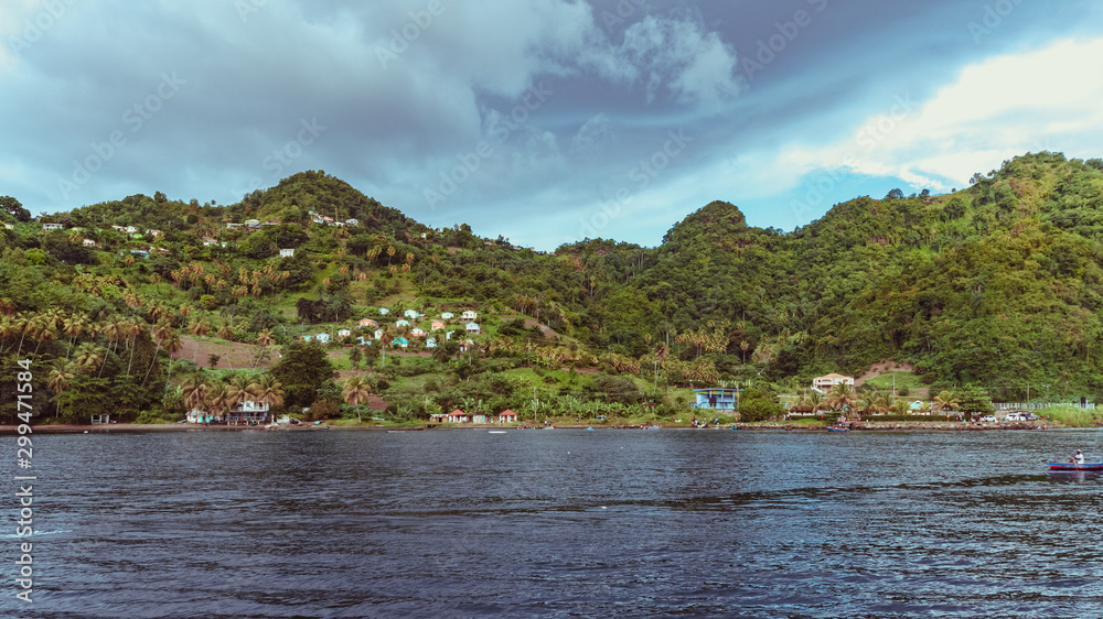 Saint Vincent and the Grenadines, Cumberland and Wallilabou River Saint Vincent and the Grenadines, Cumberland and Wallilabou River