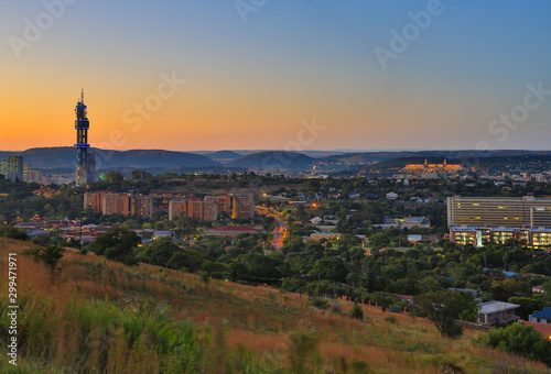 Pretoria, the capital city of South Africa's skyline.