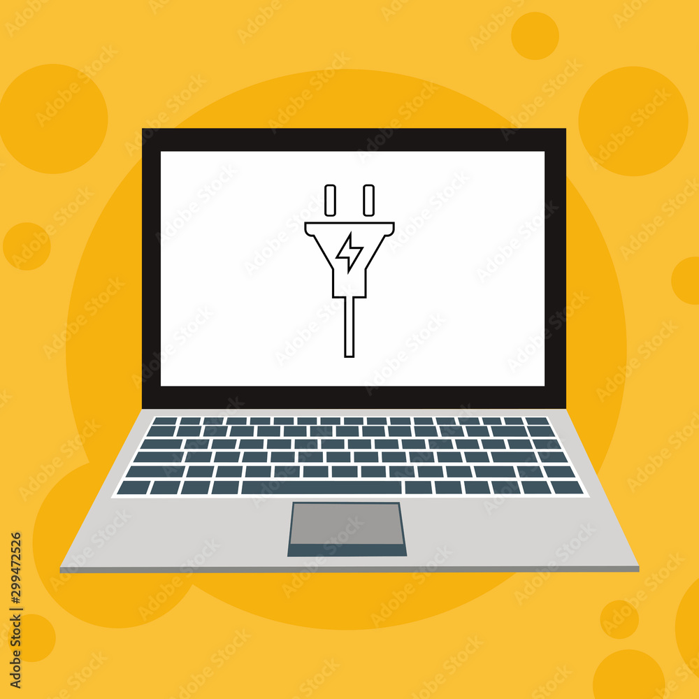 charge, power plug, adaptor, low battery laptop concept Flat illustration vector icon for web charge, power plug, adaptor, low battery laptop concept Flat illustration vector icon for web