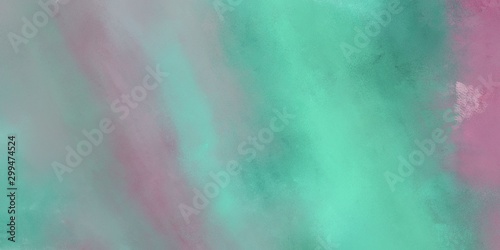 abstract grunge art painting with cadet blue, medium aqua marine and blue chill color and space for text. can be used for business or presentation background