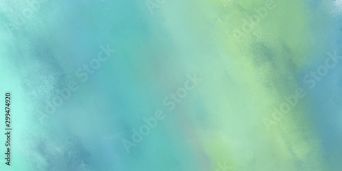 abstract grunge art painting with medium aqua marine, pale turquoise and tea green color and space for text. can be used for advertising, marketing, presentation