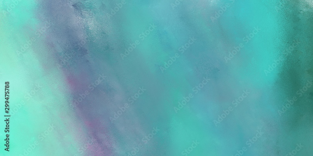abstract fine brushed background with cadet blue, aqua marine and pastel blue color and space for text. can be used as texture, background element or wallpaper