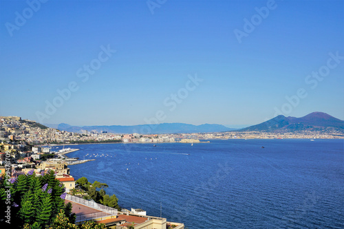 A view of the Neapolitan Gulf, Naples, Italy.