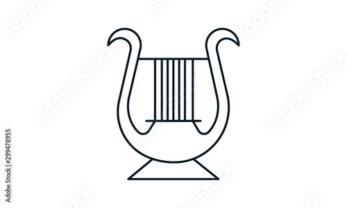 Harp icon for stringed instruments and classical music