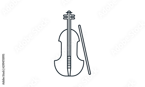 Violin icon for classical music and orchestras
