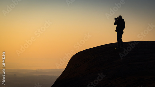Tableau sur toile active, adult, adventure, background, backpack, beautiful, blue, camera, city, d