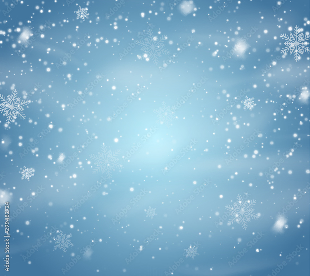 Falling Snow Overlay Background
