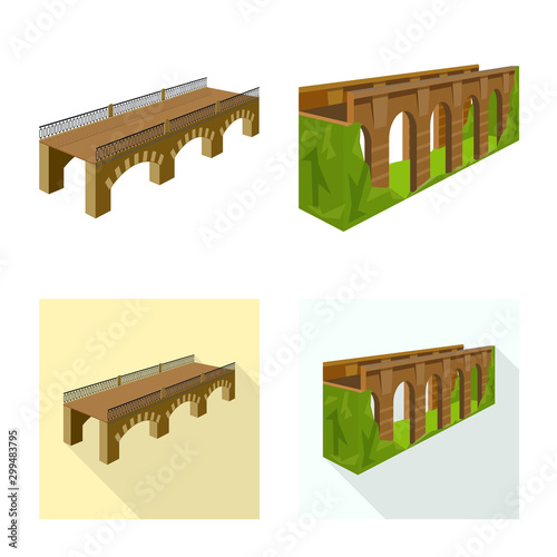 Vector design of connection and design icon. Collection of connection and side stock symbol for web.