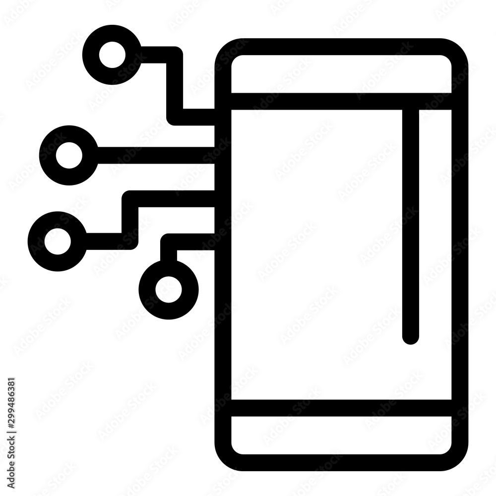 Smartphone technology icon. Outline smartphone technology vector icon for web design isolated on white background Smartphone technology icon. Outline smartphone technology vector icon for web design isolated on white background