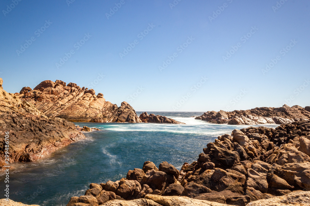 long exporsue of Canal Rocks in the south west of Western Australia near Margaret River and Dunsborough.