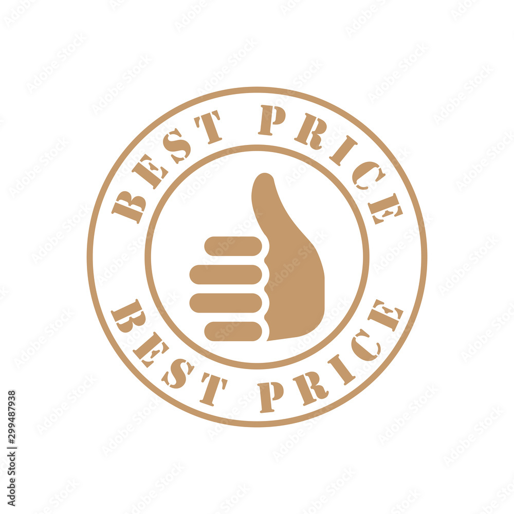 Thumb Stamp With Solid Color & Grunge Effect Thumb Stamp With Solid Color & Grunge Effect
