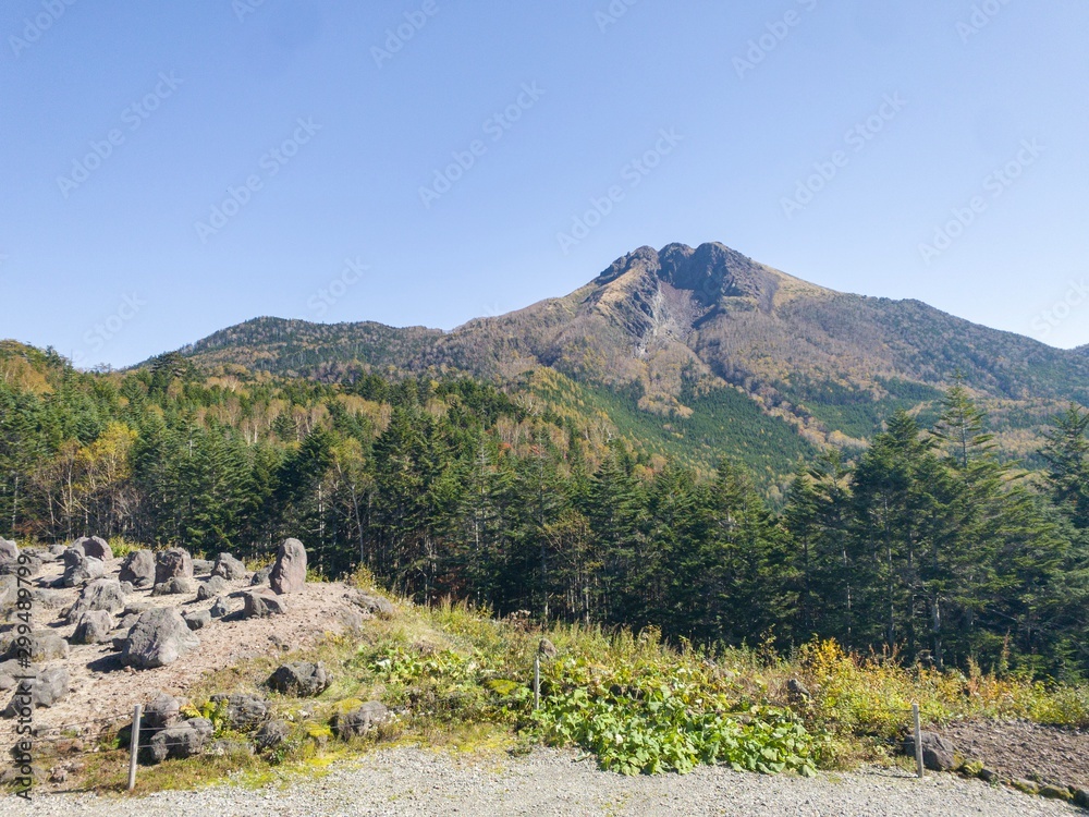 Naklejka premium landscape in the mountains