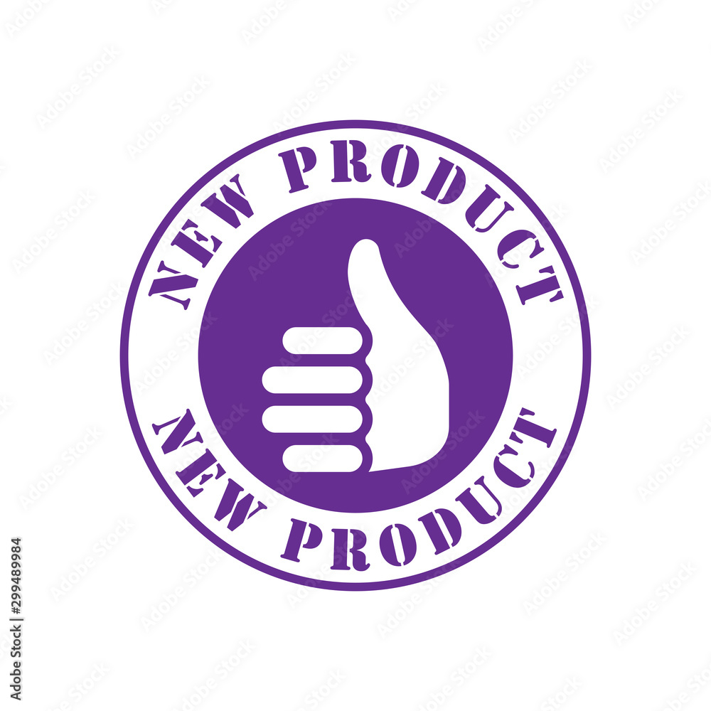 Thumb Stamp With Solid Color & Grunge Effect Thumb Stamp With Solid Color & Grunge Effect