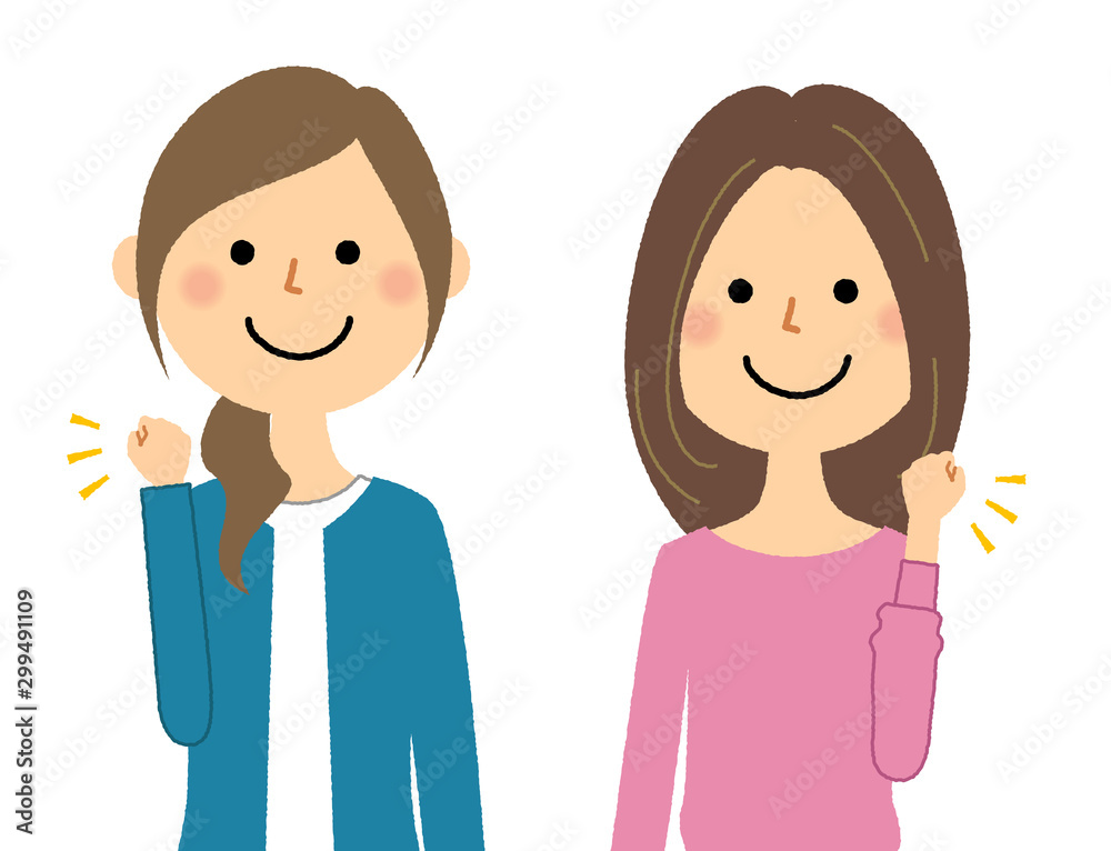 同性カップル 友人 ガッツポーズ 同性カップル 友人 ガッツポーズ
