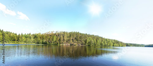 Northern oligotrophic lake within the Baltic crystalline shield photo