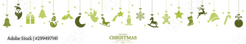 collection of hanging christmas icons