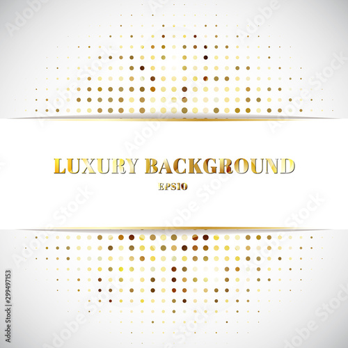 Golden dots halftone textur...