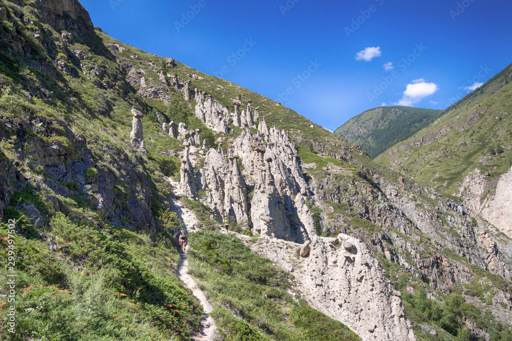 Obraz premium river and rock 