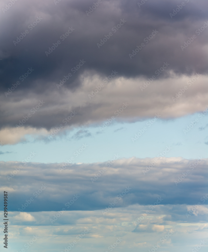 Fantastic clouds against blue sky, panorama Fantastic clouds against blue sky, panorama