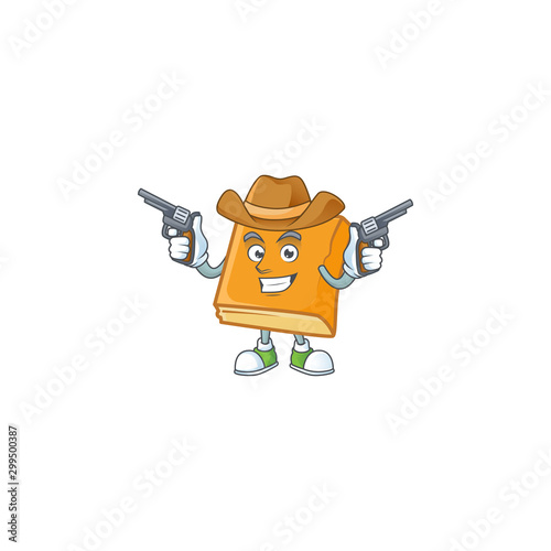 cornbread with cowboy mascot for icon breakfast.