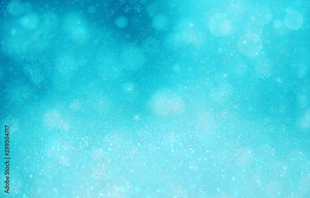 Obraz premium Christmas luxury illustration of beautiful snowflakes