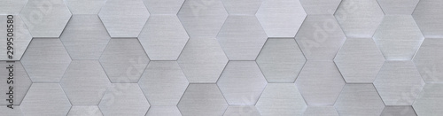 Hexagon Metal Background (Website Head) (3D Illustration)