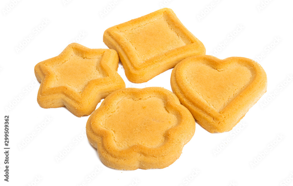 butter cookies isolated butter cookies isolated