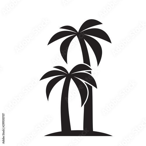 palm tree icon vector design template