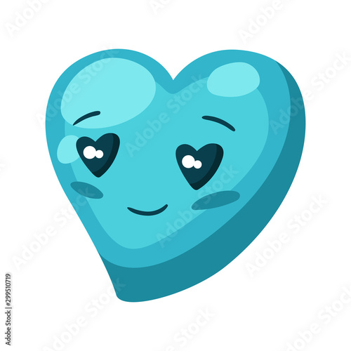 Illustration of cute heart. Celebrating Valentine Day.