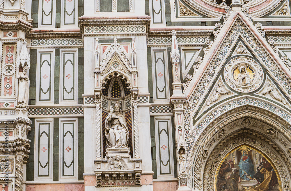 Detalle de la cúpula de Santa Maria del Fiore de Florencia.