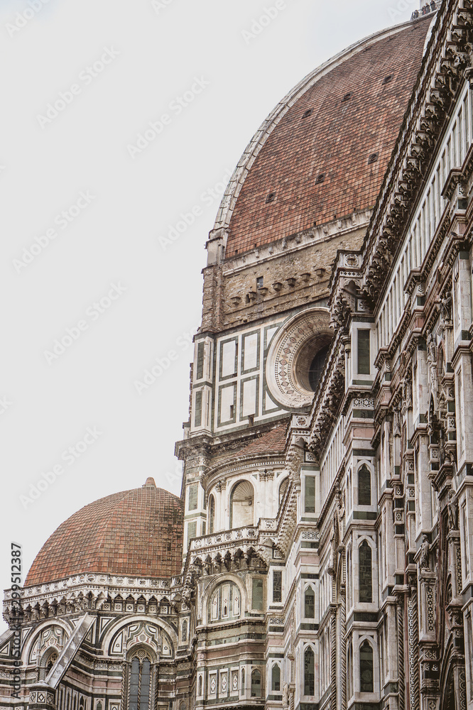 details of the dome of Giotto in Florence