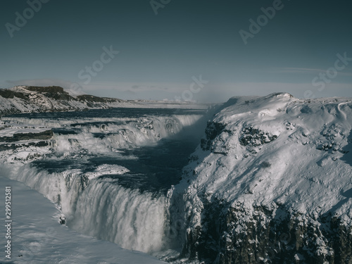 Wallpaper Mural Gullfoss in Winter, Iceland Torontodigital.ca